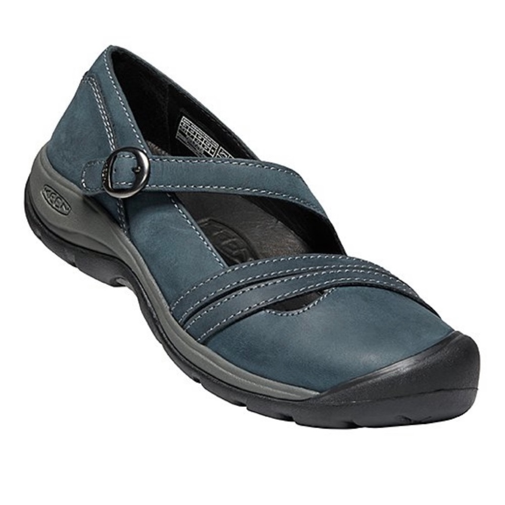 Keen Presidio II Mary Jane Majolica Blue and Black size 9